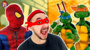 Top Rob и Spider-Man. Распаковка Черепашек-Ниндзя TMNT от NECA - сборник!