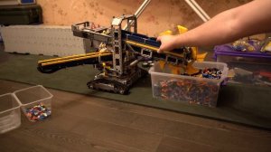 Тест роторного экскаватора LEGO 42055 на разных деталях