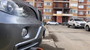 Омыватель фар. BMW X5 4.8i в кузове E70.