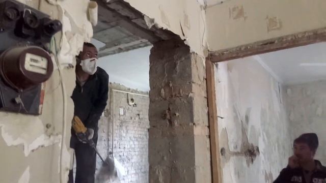 Демонтаж несущей стены смотреть онлайн