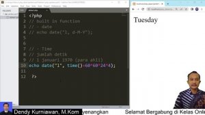 05 - Function dalam Bahasa Pemrograman Web PHP || Kuliah Online Pemrograman Web 2