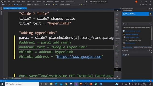 Create PowerPoint Presentations With Python | Part 6 смотреть онлайн