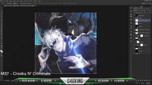 Gojo Satorou Coverart GFX Tutorial [Photoshop] - GAOXING