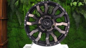 17" Fuel Blitz D674 Matte Black with Machined Face DDT