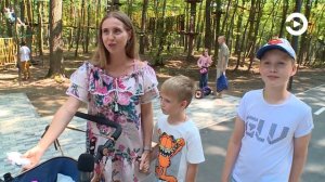 На Западной поляне в Пензе открыли самый большой в Поволжье веревочный парк