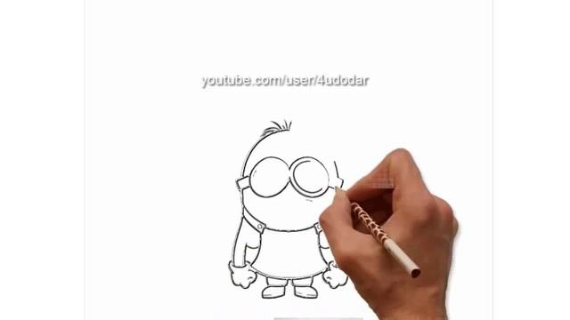 Как нарисовать миньона карандашом how to draw a minion