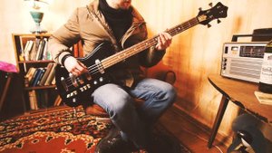 BORISOV BASS-1 Vintage USSR Active Fuzz Phase Guitar