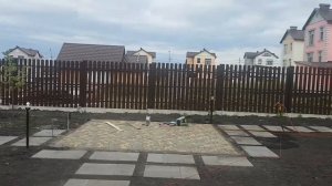 Забор из евроштакетника высота 2м