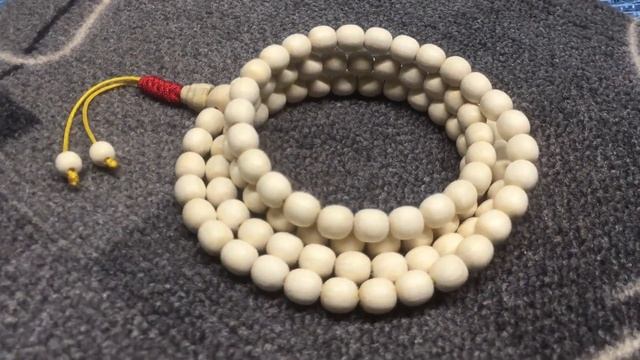 Чётки из натурального клёна, 108 бусин, d~8 мм, L~44 см, четки, мала, mala, медитация, Hand made. смотреть онлайн