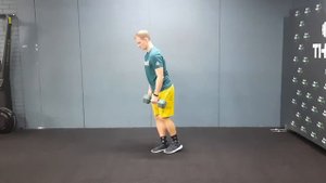 Ласточка с 1й гантелью