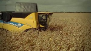 Самый производительный зерноуборочный комбайн New Holland CR10.90