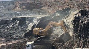 Caterpillar 6015B Excavator Loading Trucks - Sotiriadis Mining Works