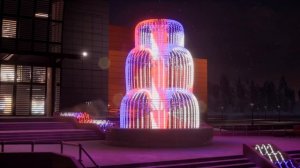 Светодиодные медиа фонтаны со световой динамикой на смарт пикселях.