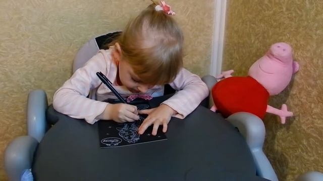 Гравюра Принцессы Диснея Рапунцель - набор для творчества Видео для детей смотреть онлайн