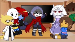 Undertale react to sans au ||Bad apple||