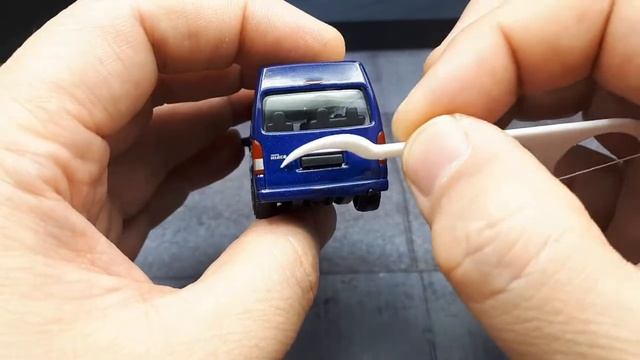 1/64 Toyota Hiace by Majorette with 3D printed wheels , diecast car model review смотреть онлайн