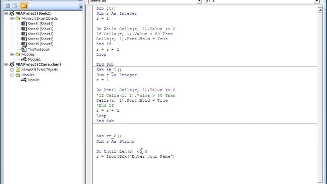 Do While & Do Untilled Loop in Excel VBA Macros
