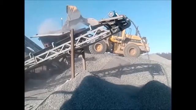 Дробление щебня