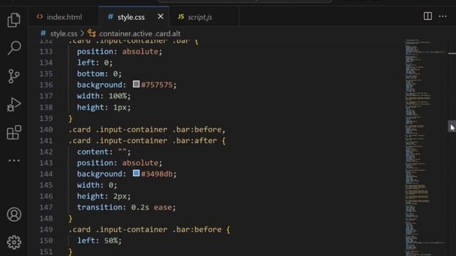 Master web design: Material Login & Registration Form with HTML, CSS, JavaScript | Interactive form