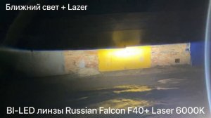 BI-LED линзы Russian Falcon F40+ Laser 6000K