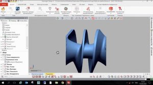 Создание направляющей кривой и сечения