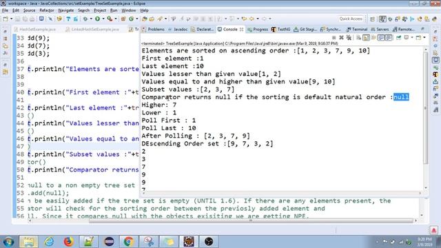 Java Crash course | 18 | Set | Tree set Explained | Tamil
