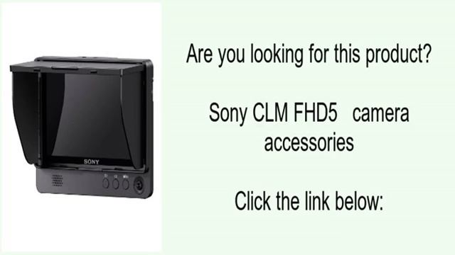 Sony CLM FHD5 camera accessories смотреть онлайн