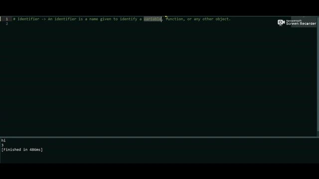 Keywords and Identifiers in Python | Python Mini Tutorials