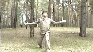 The third piece of the training set of the film Qigong 18 Forms