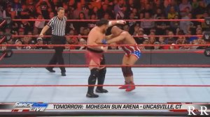 WWE Raw 25_3_19 Kurt Angle vs Samoa Joe highlights