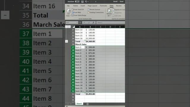 Excel grouping shortcut to group rows