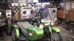 мотоцикл днепр  с мотором бмв р 80 сцепление на русскии переведен