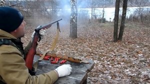 ИЖ-17 Ружьё Волкобой и пуля ЛИ (LEE). Расстрел железной бочки.