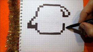 Как рисовать Пикачу Новый Год по клеточкам How to Draw Pikachu Pixel Art