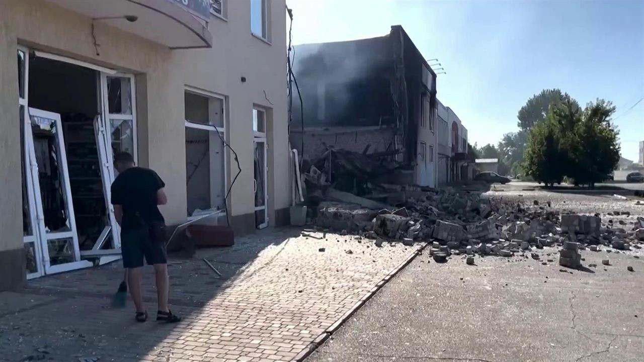 В центре Донецка разорвался натовский снаряд