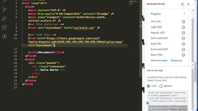 HTML And CSS Template - #03 - Create Container & Add Font and Icons