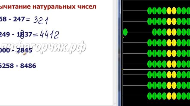 Ментальная математика для 5-6 класса. Вычитание натуральных чисел