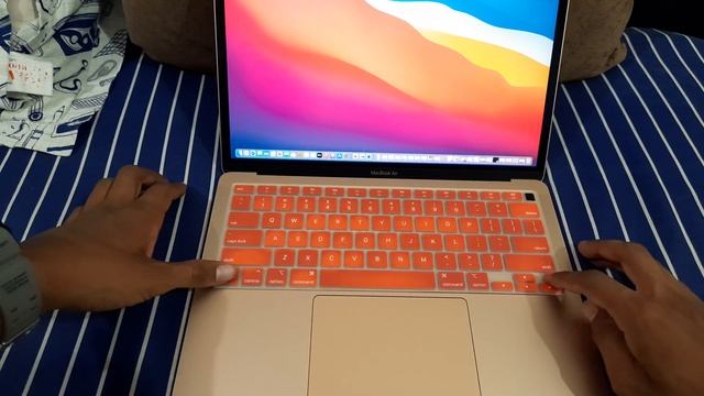 Macbook Air M1 keyboard cover Printed keyboard cover Rose gold
