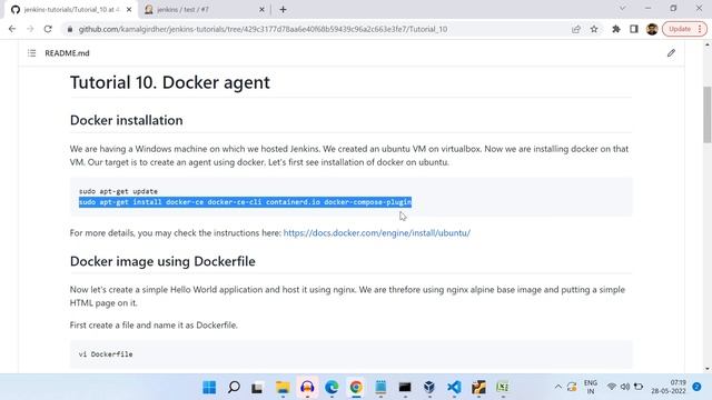 #20 Jenkins Pipelines | Docker installation on VM смотреть онлайн