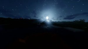 Minecraft night sky with shader #short