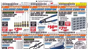 Harbor Freight MONTHLY INSIDE TRACK CLUB Coupons || JANUARY 2020