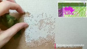 Вышивка фона. Шахматка. ЭстЭ. Работа в Саге