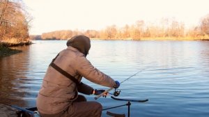 ЗИМНЯЯ РЫБАЛКА НА ФИДЕР. ФИДЕРНАЯ ЛОВЛЯ ЗИМОЙ. ЛЕЩ на ДОНКУ!