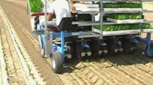 Рассадопосадочная машина револьверного типа