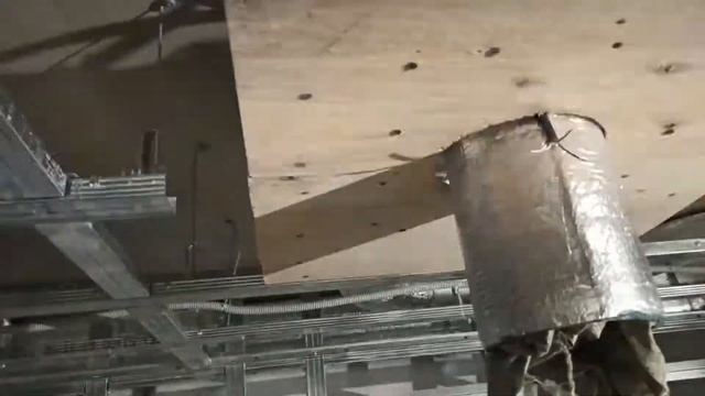 Установка закладной из фонеры под вытяжку накладную потолочную. смотреть онлайн