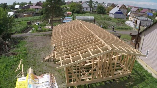 Готовый каркас деревянного дома в пос. Бельмесево в городе Барнаул смотреть онлайн