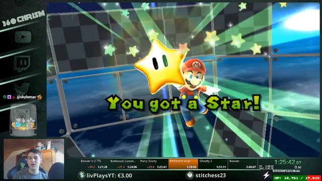 Super Mario Galaxy Any% Speedrun in 2:45:39 смотреть онлайн