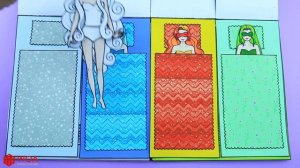 Бумажные Куклы Одеваются - Спасение Четырех Сезонов Принцесс - Barbie Story & Crafts
