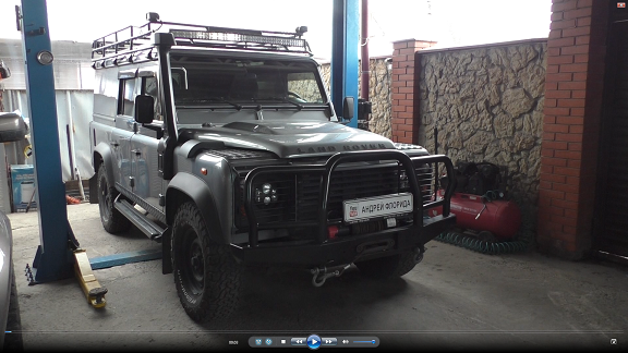 Установка воздушного отопителя Планар на Land Rover Defender 2,2 Ленд Ровер Дефендер 2012  1часть