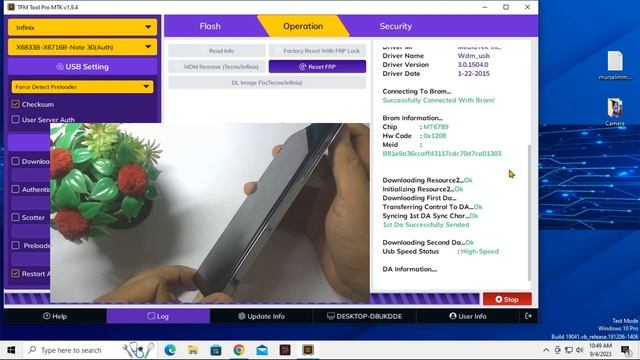 Infinix Note 30 (X6833B) Frp Bypass TFM Tool | Infinix Note 30 5g Android 13  Frp Unlock New 2023